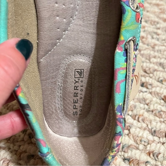 Gently worn Grey Sperry Angelfish Boat Shoes - Picture 5 of 11